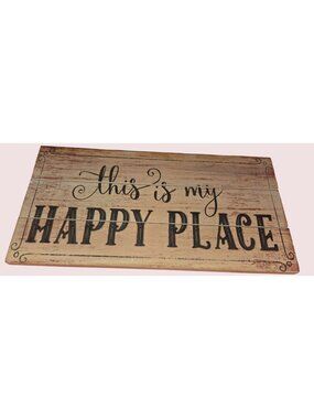 This Is My Happy Place Rustic Wood Wall Sign Home Decor